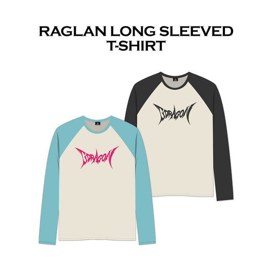 G-DRAGON RAGLAN LONG SLEEVED T-SHIRT (MINT/BLACK) GD015　8月中旬予約